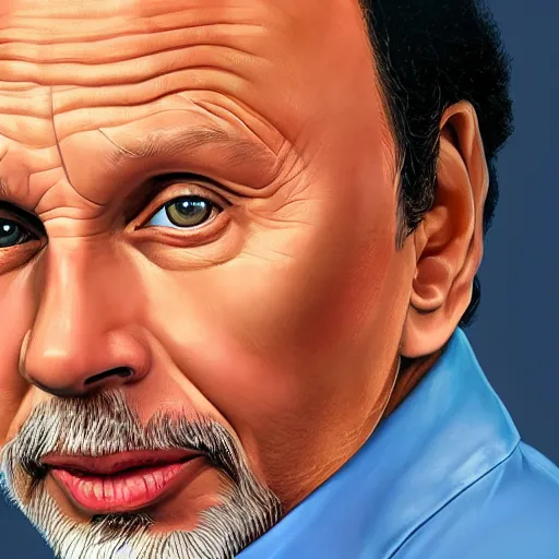 Prompt: billy crystal, portrait, in the style of alex ross, 2 d, 4 k, unreal, intricate, digital painting, highly detailed, artstation, sharp focus, illustration,