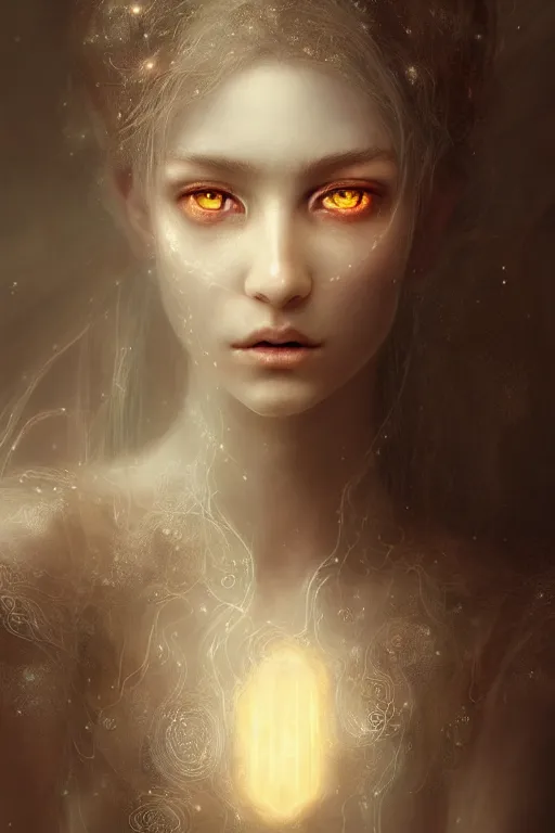 Image similar to the ghost of a beautiful girl, glow, intricate, ethereal, by wlop, by luis royo, by peter mohrbacher, hyper detailed, weta digital, ray trace, unreal engine, trending on artist, beautifully lit, cinematic, soft light, photorealistic, volumetric, realistic, glossy, 8 k post - production, masterpiece, luxury, smooth