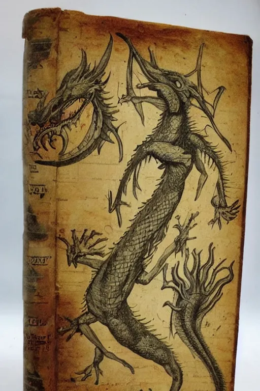 Prompt: ancient!!! anatomy manual!! of dragons!, high quality, romantic era, 1 9 th century