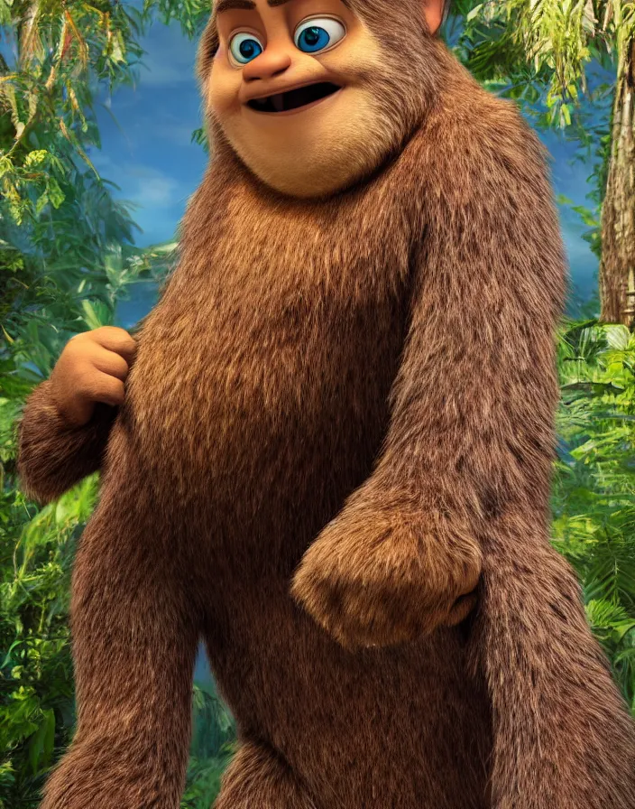 Image similar to An alleged photo of Big Foot taken by wilderness explorer