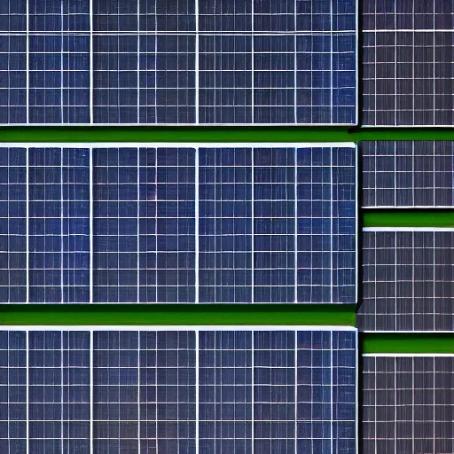 Prompt: highly detailed grid scale solar panels, concept art, character art, studio lightning, bright colors, intricate, masterpiece, photorealistic, hyperrealistic, sharp focus, high contrast, Artstation HQ, DeviantArt trending, 4k UHD, Unreal Engine 5