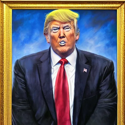 Image similar to portrait of Donald Trump by Jon McNaughton