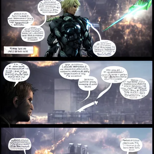 Image similar to the worlds funniest metal gear rising : revengeance meme