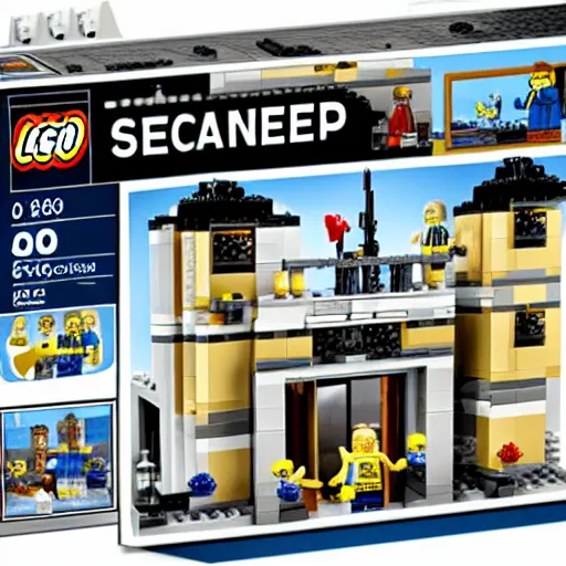 Image similar to mar - a - lago fbi raid lego set