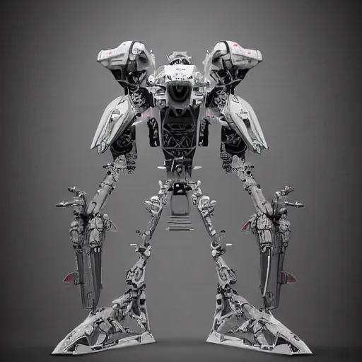 Image similar to a mech version of an insect, very symmetrical, highly detailed, by joss nizzi, pinterest, ranker, fotoscape, artstation, keyshot, unreal engine