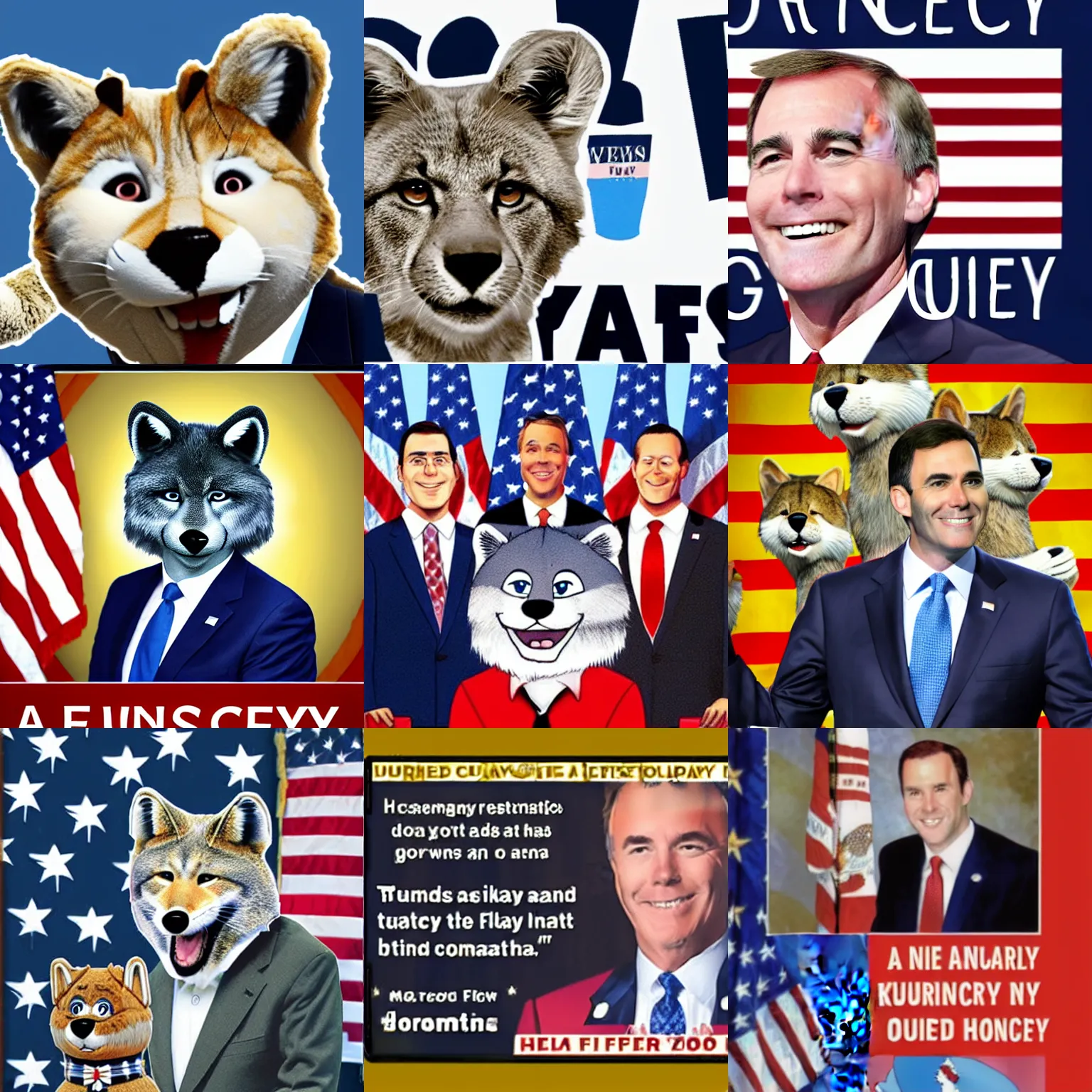 Image similar to a furry presidency