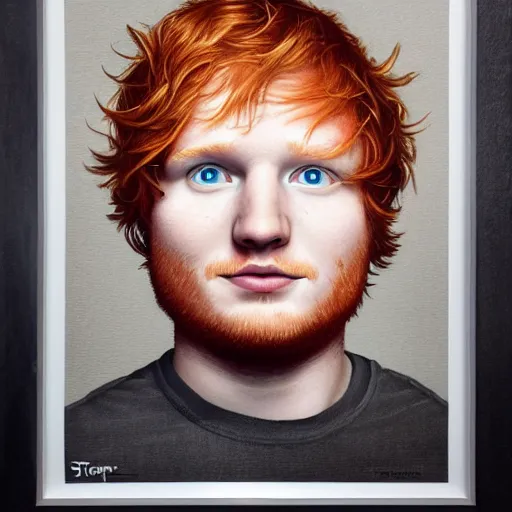 Image similar to ed sheeran portrait, Pixar style, by Tristan Eaton Stanley Artgerm and Tom Bagshaw.