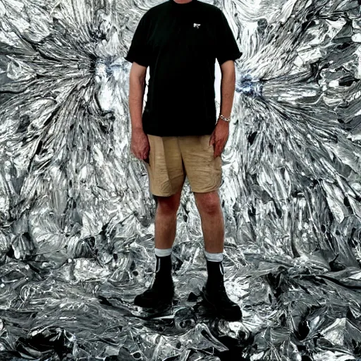 Image similar to a portrait of bob belcher with background scenery by juergen teller, iris van herpen