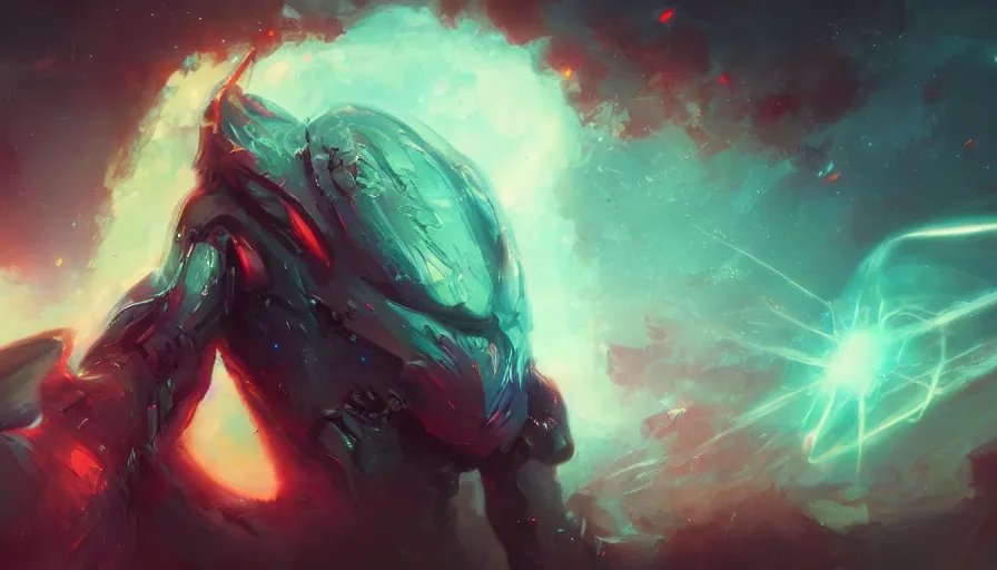 Image similar to concept art by jama jurabaev, nebula, cinematic shot, trending on artstation, high quality, brush stroke