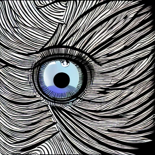 Prompt: landsat image of an evil female manga style eye, detailed, 4k, vector, contrasting colors, hillshade
