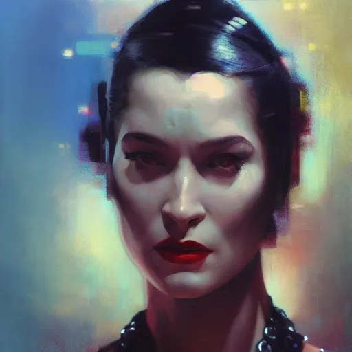 Image similar to yma sumac, hyperrealistic portrait, bladerunner street, art of elysium by jeremy mann and alphonse mucha, fantasy art, photo realistic, dynamic lighting, artstation, poster, volumetric lighting, very detailed face, 4 k, award winning