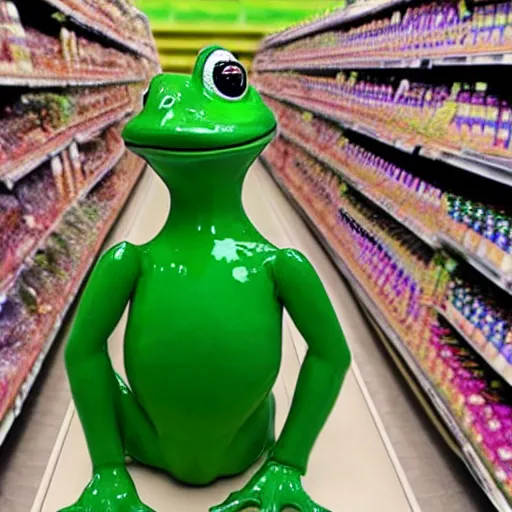 Image similar to humanoid frog in asda