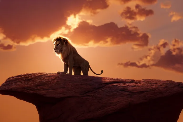 Image similar to cinematic still of Rick Sanchéz in Lion King (1994), XF IQ4, f/1.4, ISO 200, 1/160s, 8K, RAW, dramatic lighting, symmetrical balance, in-frame