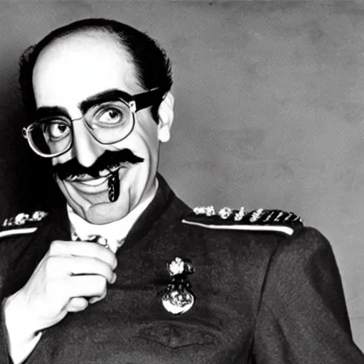 Prompt: Groucho Marx as M. Bison