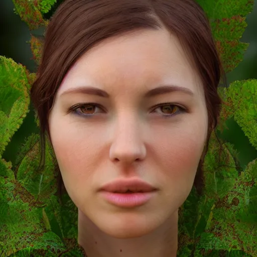 Prompt: if mother nature was a real female photorealistic