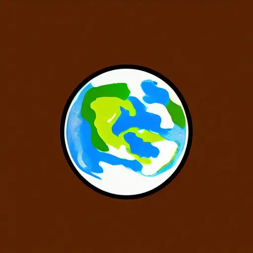 Image similar to earth with different elements on its surface, in the style of kirill kendrinski