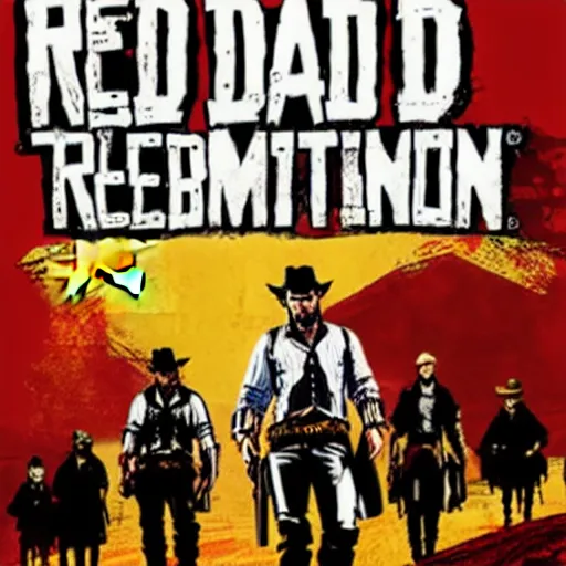 Prompt: Red Dead Redemption Cover Art of Bernie Sanders, RDR2