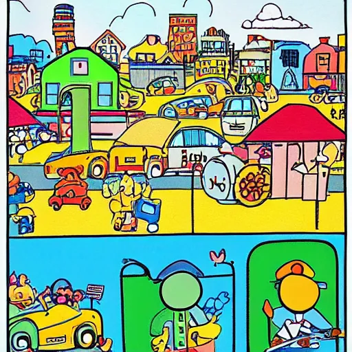 Image similar to Busytown, by Neil Freeman