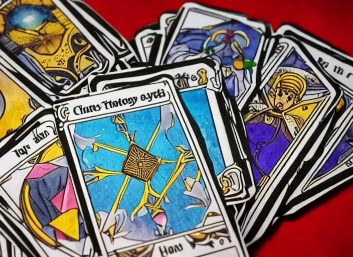 Image similar to game where you control the fate of your character using tarot cards