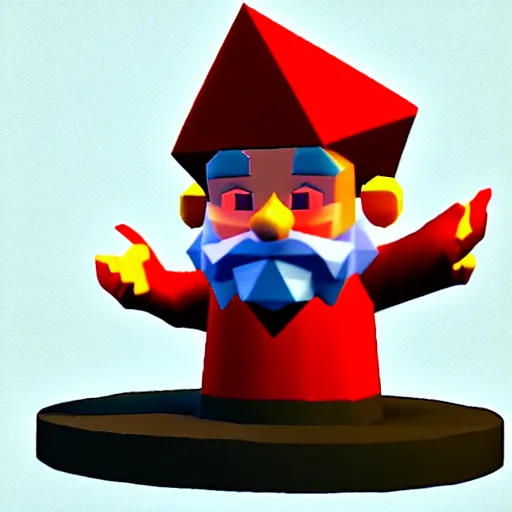 Image similar to sorcerer marx pondering his orb, low poly