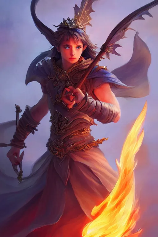 Image similar to legendary fairy prince hold flame staff, blue energy, highly detailed, d & d, fantasy, highly detailed, digital painting, trending on artstation, concept art, sharp focus, illustration, global illumination, ray tracing, realistic shaded, art by artgerm and greg rutkowski and fuji choko and viktoria gavrilenko and hoang lap