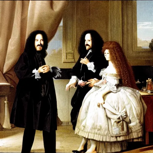 Prompt: Walter White meeting Louis XIV