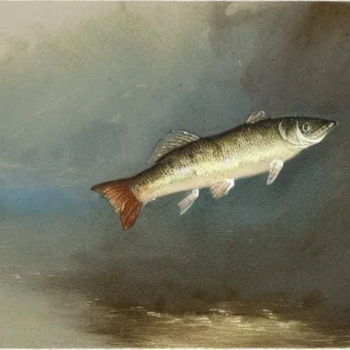 Image similar to ( ( ( ( ( fishing in a river, clear water. muted colors. ) ) ) ) ) by jean - baptiste monge!!!!!!!!!!!!!!!!!!!!!!!!!!!