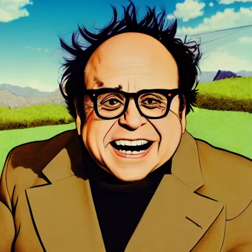 Prompt: a portrait of danny devito posing in a scenic environment by hirohiko araki, jojos bizarre adventure, trending on artstation