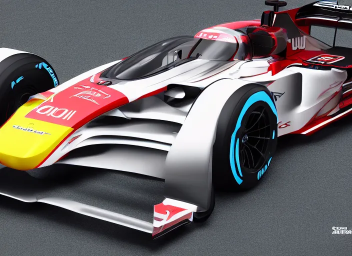 Image similar to 2 0 2 1 formula 1 audi car, concept art, 8 k, hdr, final render, blender, adobe photoshop