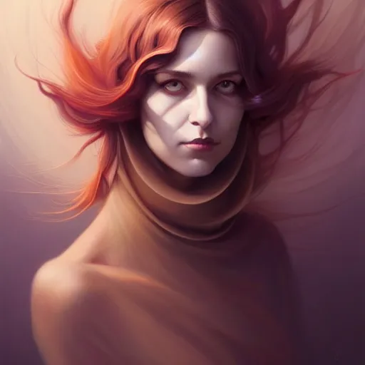 Prompt: in the style of joshua middleton, peter mohrbacher, artgerm, tom bagshaw, gorgeous stella maeve magician, realistic character concept, bird's eye overhead shot, elegant pose, spooky, illustration, symmetrical face and body, volumetric lighting, detailed realistic symmetrical eyes, 8 k, single face, insanely detailed and intricate elegant, autumn leaves