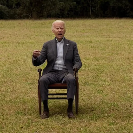 Prompt: a tv still of joe biden starring in 12 years a slave (2013)