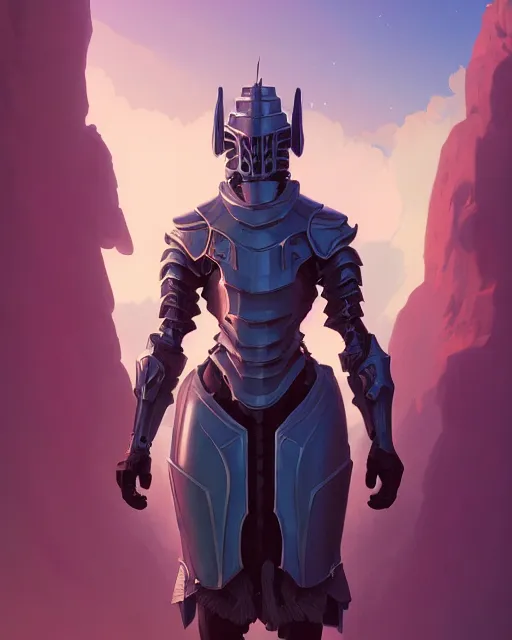 Image similar to highly detailed surreal vfx portrait of a villain wearing ridiculously oversized armor, stephen bliss, unreal engine, greg rutkowski, loish, rhads, beeple, makoto shinkai and lois van baarle, ilya kuvshinov, rossdraws, tom bagshaw, alphonse mucha, global illumination, detailed and intricate environment