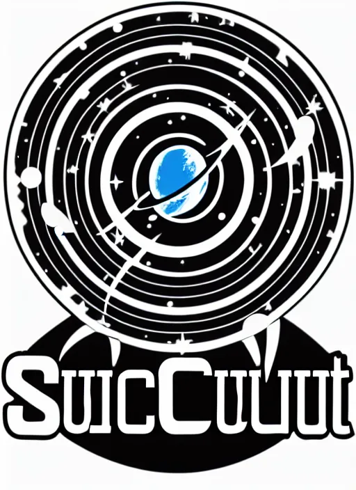 Prompt: space cult logo