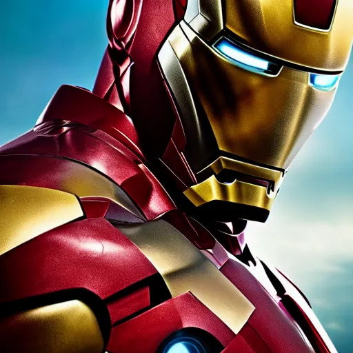 Image similar to Iron Man in all black 4K detail