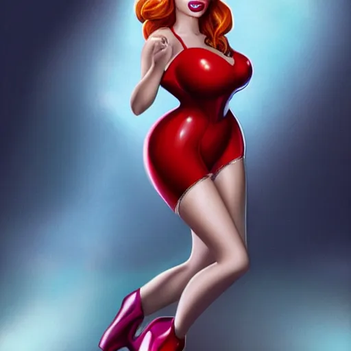 Image similar to Jessica rabbit cosplaying as taylor swift, by artgerm, deviantart