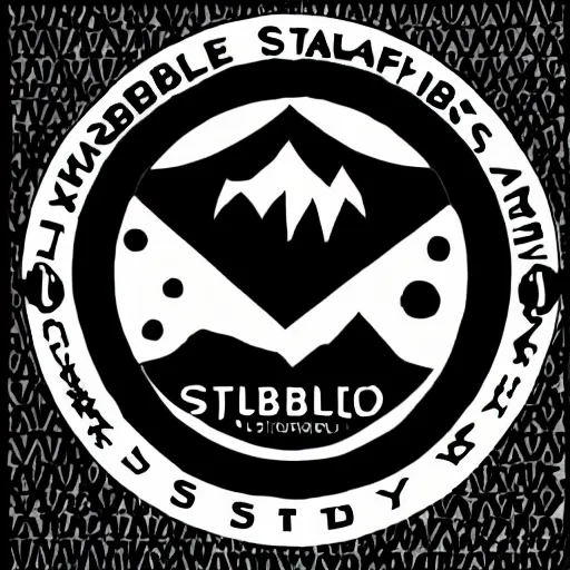 Prompt: a sharpie drawing of a logo for stability studios