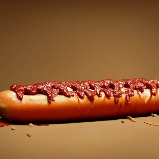 Image similar to photo of snoop dog as a hotdog, 8 k