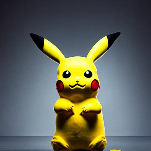 Image similar to Pikachu in real life, award winning photo by Annie Liebowitz, studio lighting