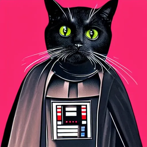 Image similar to cat darth vader