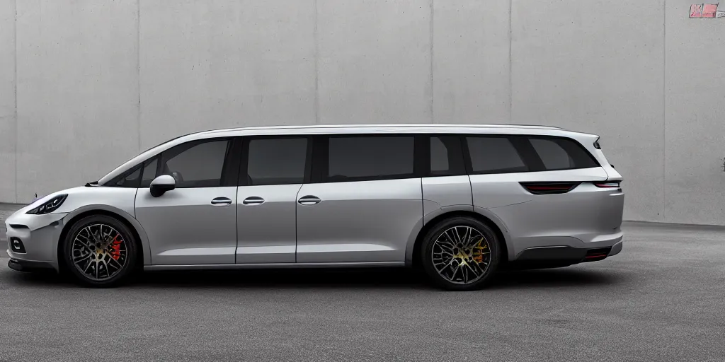 Image similar to “2021 911 Porsche Minivan, ultra realistic, 4K, high detail”