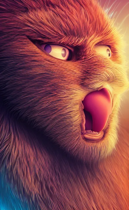 Image similar to phoenix portrait, electric, furry, soft, concept art, sharp focus, intricate details, highly detailed, photorealistic, disney pixar, octane render, iridescent, anime, 8 k