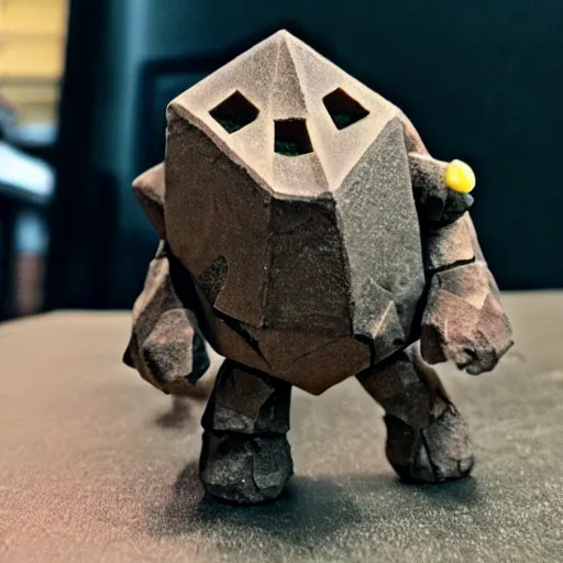 Image similar to Golem with a 12 sided dice as head.