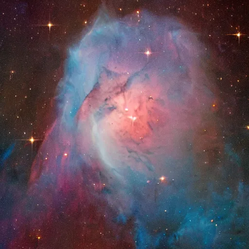 Image similar to hubble space telescope photo of a nebula shaped like a cute minion, detailed, 4 k