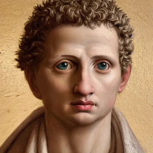 Prompt: A 17th century Baroque Painting of Augustus, portrait of Augustus, grainy, realistic, very realistic, hyperrealistic, highly detailed, very detailed, extremely detailed, very neat, very epic, very cool, detailed, trending on artstation