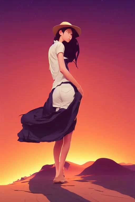 Image similar to smooth cow, desert colors, centered median photoshop filter cutout vector behance hd by artgerm, jesper ejsing, by rhads, makoto shinkai and lois van baarle, ilya kuvshinov, rossdraws, illustration, art by ilya kuvshinov and gustav klimt