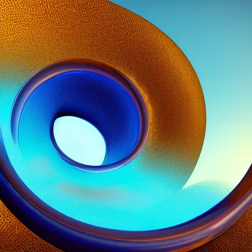 Prompt: Render of a beautiful spiraling gigantic radiant blue crystal, golden hour, serene, far away shot, hyperdetailed, trending on Artstation, Unreal Engine 4k