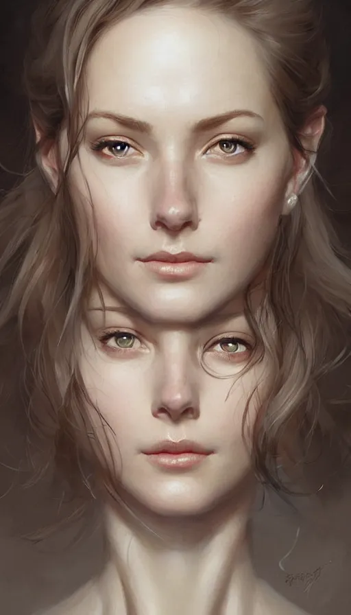 Image similar to portrait of an englishwoman with a dreamy facial expression, intricate, elegant, highly detailed, digital painting, art station, concept art, smooth, sharp focus, illustration, art by artgerm and greg rutkowski and