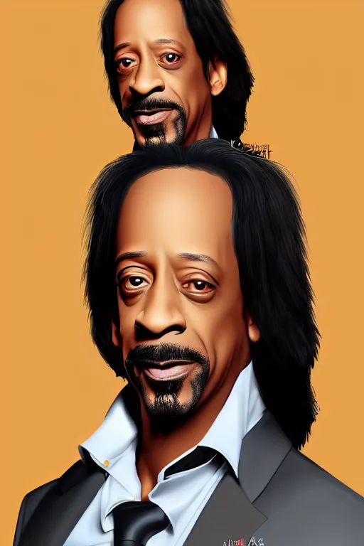 Prompt: full length portrait of katt williams, digital painting, trending on artstation, concept art, sharp focus, illustration, art by aficionados and leonard and suli beli