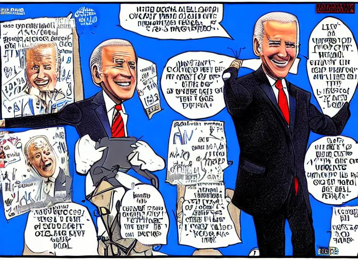 Image similar to joe biden by Ben Garrison