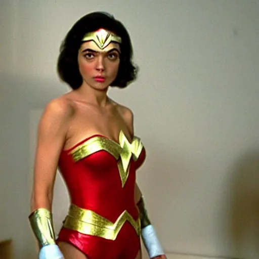 Prompt: Mr bean as wonder woman